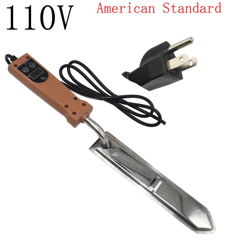 Cuchillo eléctrico para cortar miel, herramienta de apicultor, Control de temperatura, 220V, 140-160 grados Celsius, 1 ud.: Amarillo claro