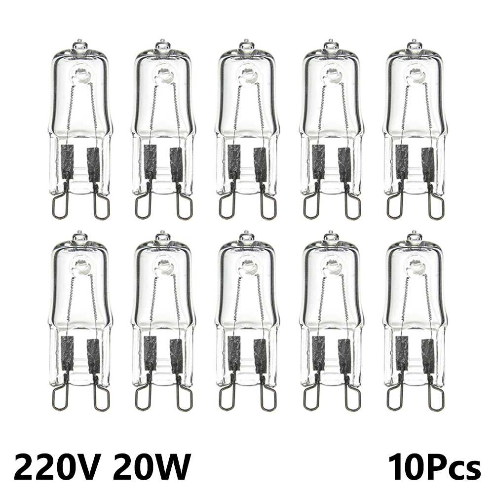 10 Stück G9 Eco-Halogen-Glühbirnen G9 220 V 20 W/25 W/40 W/60 W Kapsel-LED-Lampen, eingefügte Perlen, Kristalllampe, Halogenlampe: Blau
