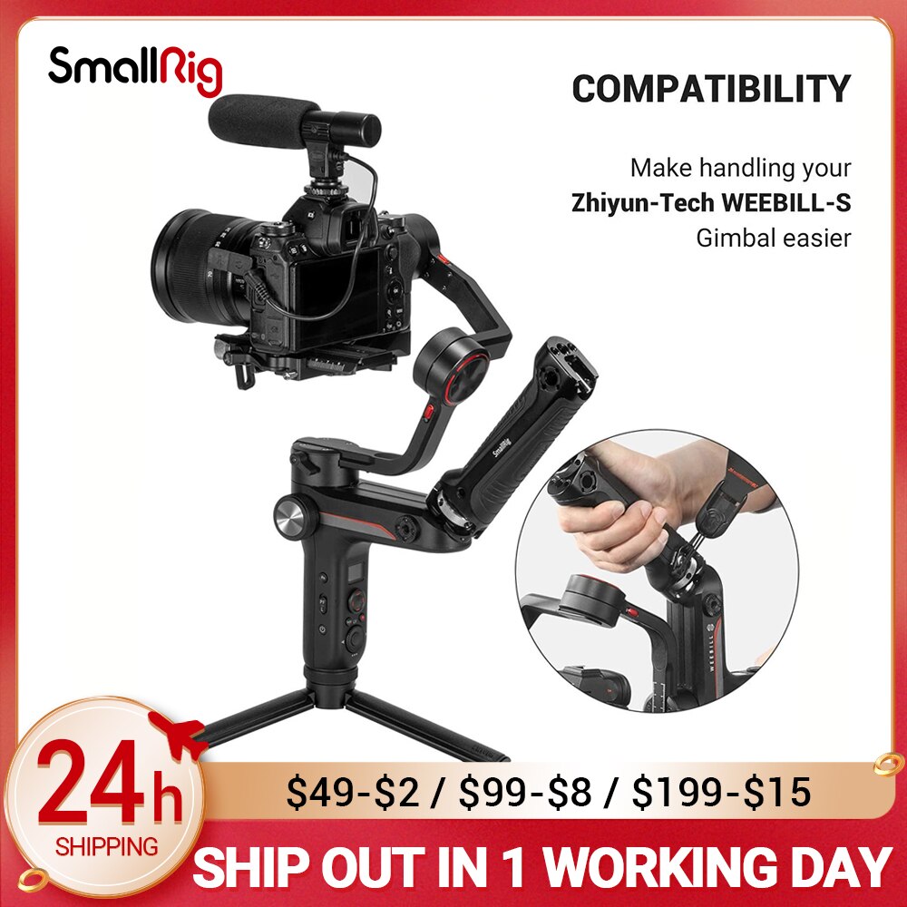 Smallrig Weebill S Handgreep Voor Zhiyun-Tech WEEBILL-S Gimbal W/1/4 3/8 Voor Scharnierende Magic Arm Microfoon Diy opties 2636