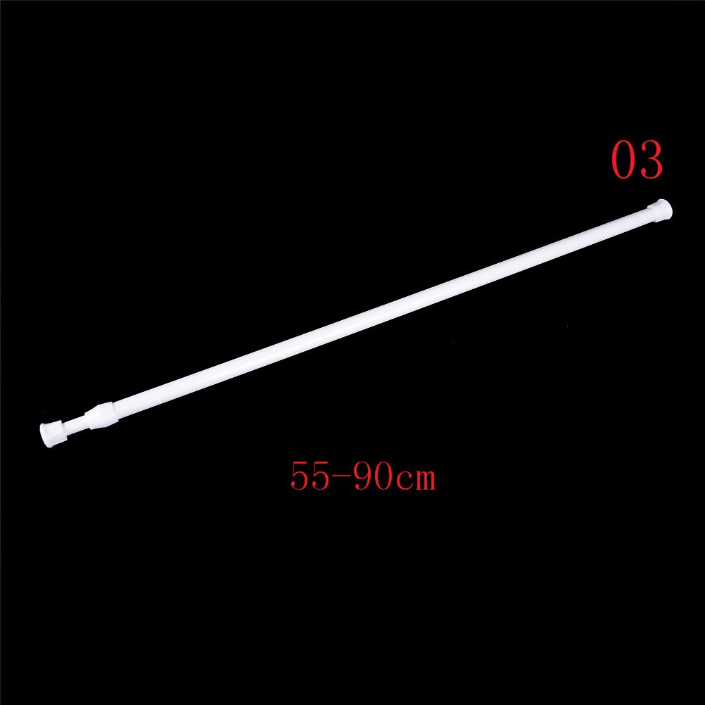 3Sizes Extendable Adjustable Spring Tension Rod Rail Pole Window Curtain Shower Curtain Wardrobe Bathroom Products