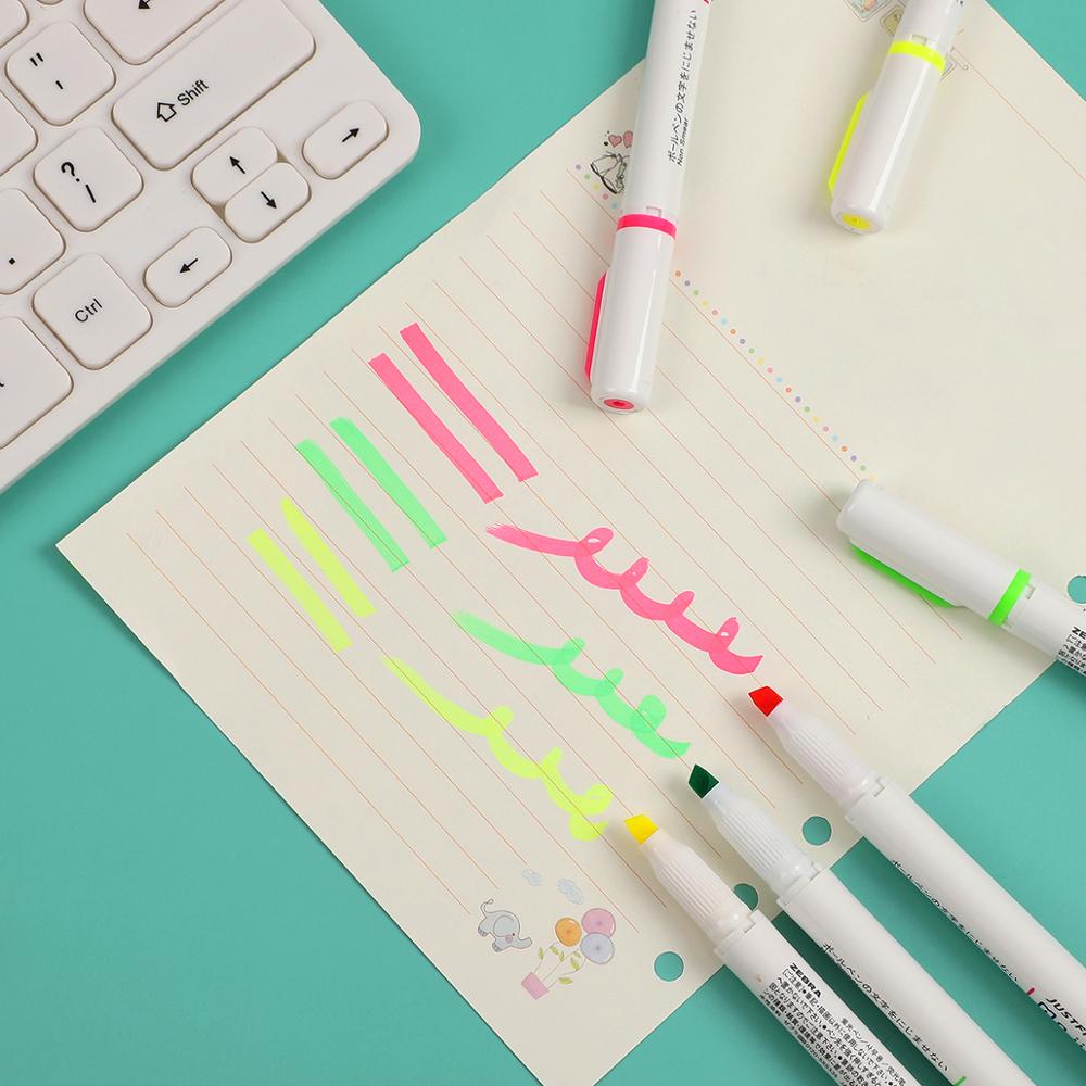 3pcs/set Zebra WKS22 MojiniLine Highlighter Marker Fluorescent Pen Writing Is Not Blooming Journal Decoraction Kawaii
