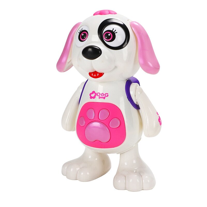 Electric Music Dancing Dog Interactive Educational Toys for Children Birthday Kids Electric Music Dancing Dog: Pink