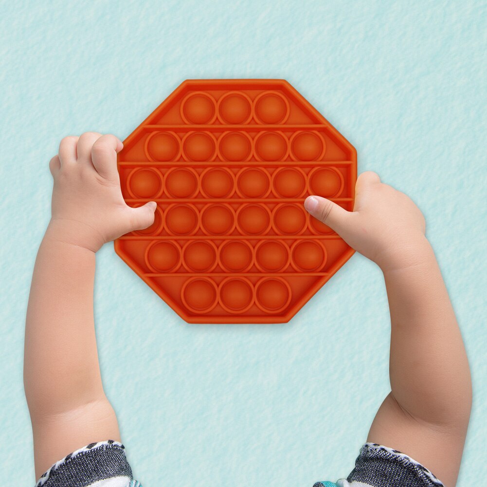 Pop it Push Bubble Fidget giocattoli sensoriali giocattoli Antistress Puzzle da tavolo spremere giocattoli divertenti Silicone Push Pop giocattoli per bambini adulti