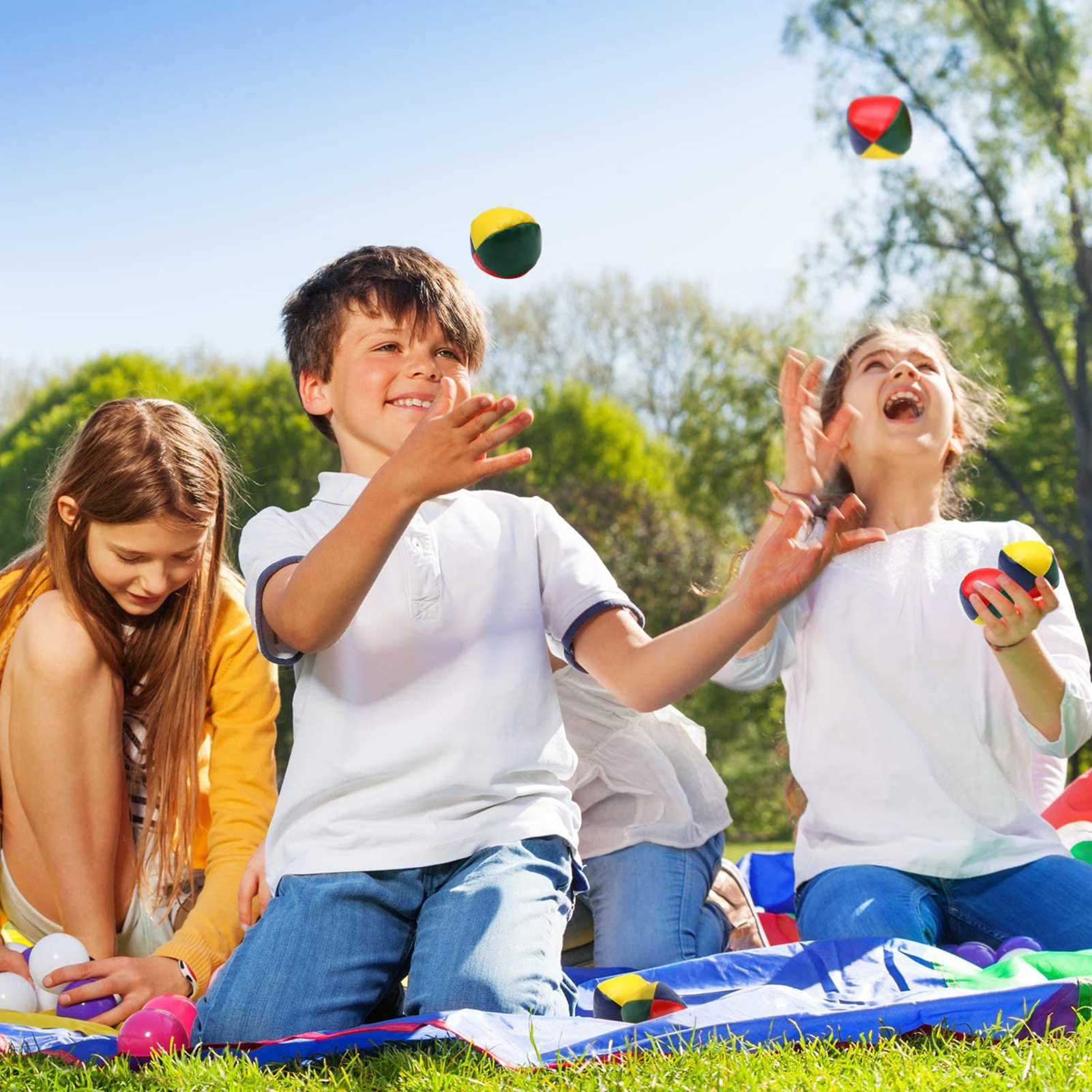 3/6PcsJuggling Balls per principianti Bambini e adulti Coordinazione occhio-mano Allenamento Sport Giocattoli sensoriali Autismo ADHD Ansia