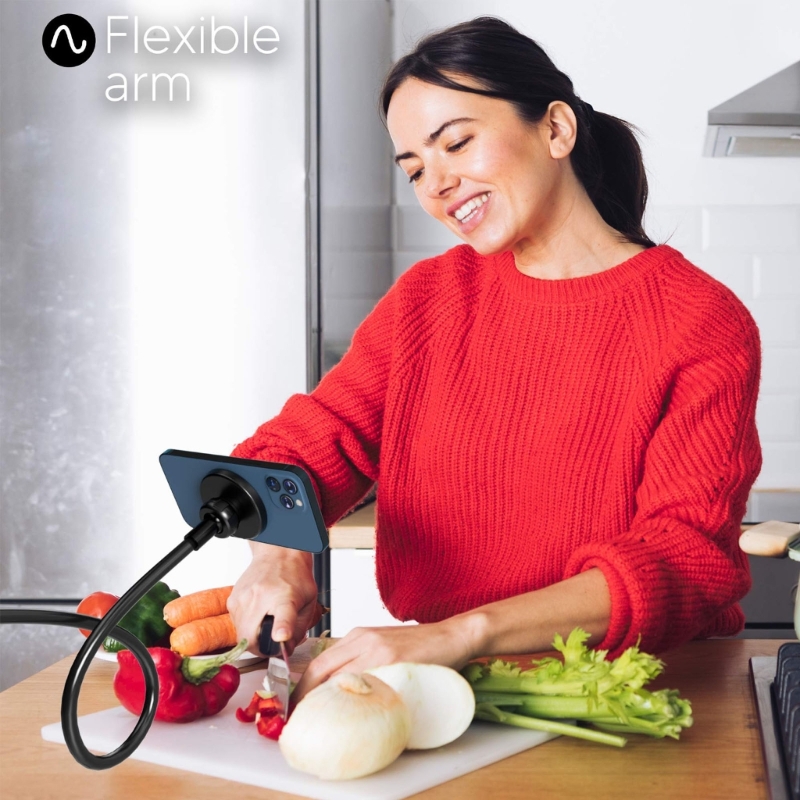 Magnetische Telefoonhouder Bed Gooseneck Mount Telefoon Klem Voor Bureau Flexibele Luie Lange Arm Stand Voor Magsafe Case