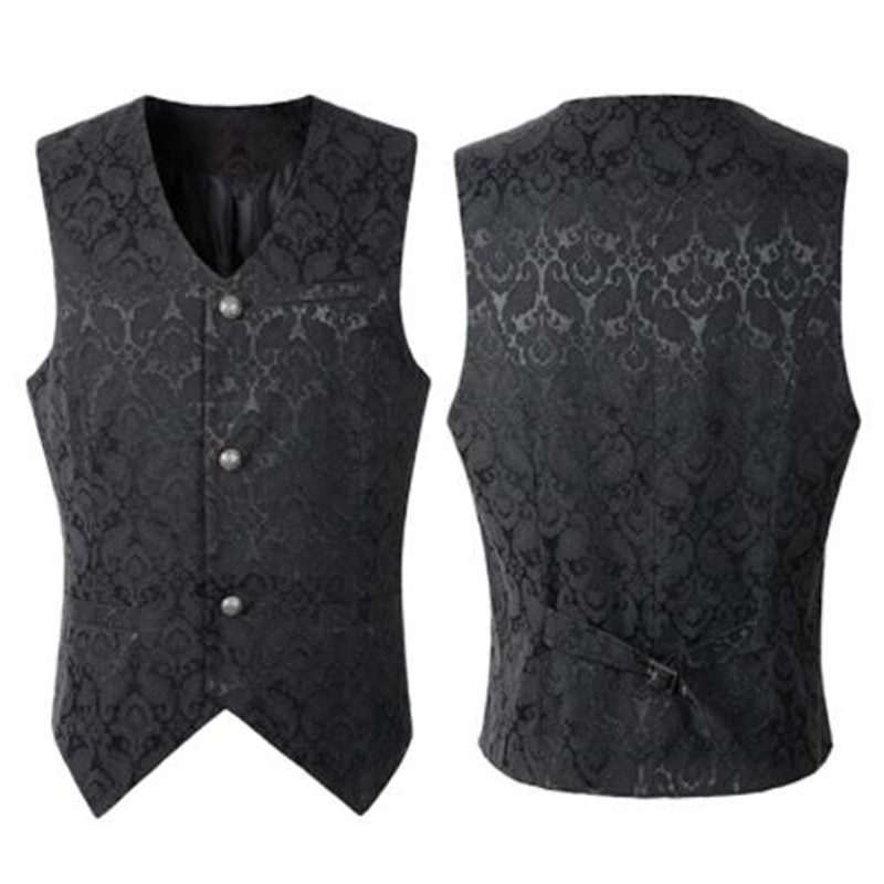 Steampunk gilet Steampunk veste victorienne sans manches gothique brocart gothique Vintage gilet