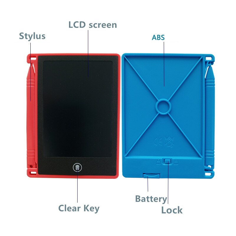 LCD Writing Tablet Digital Drawing Electronic Handwriting Pad Message Graphics Writing Board Children 4.4 inch