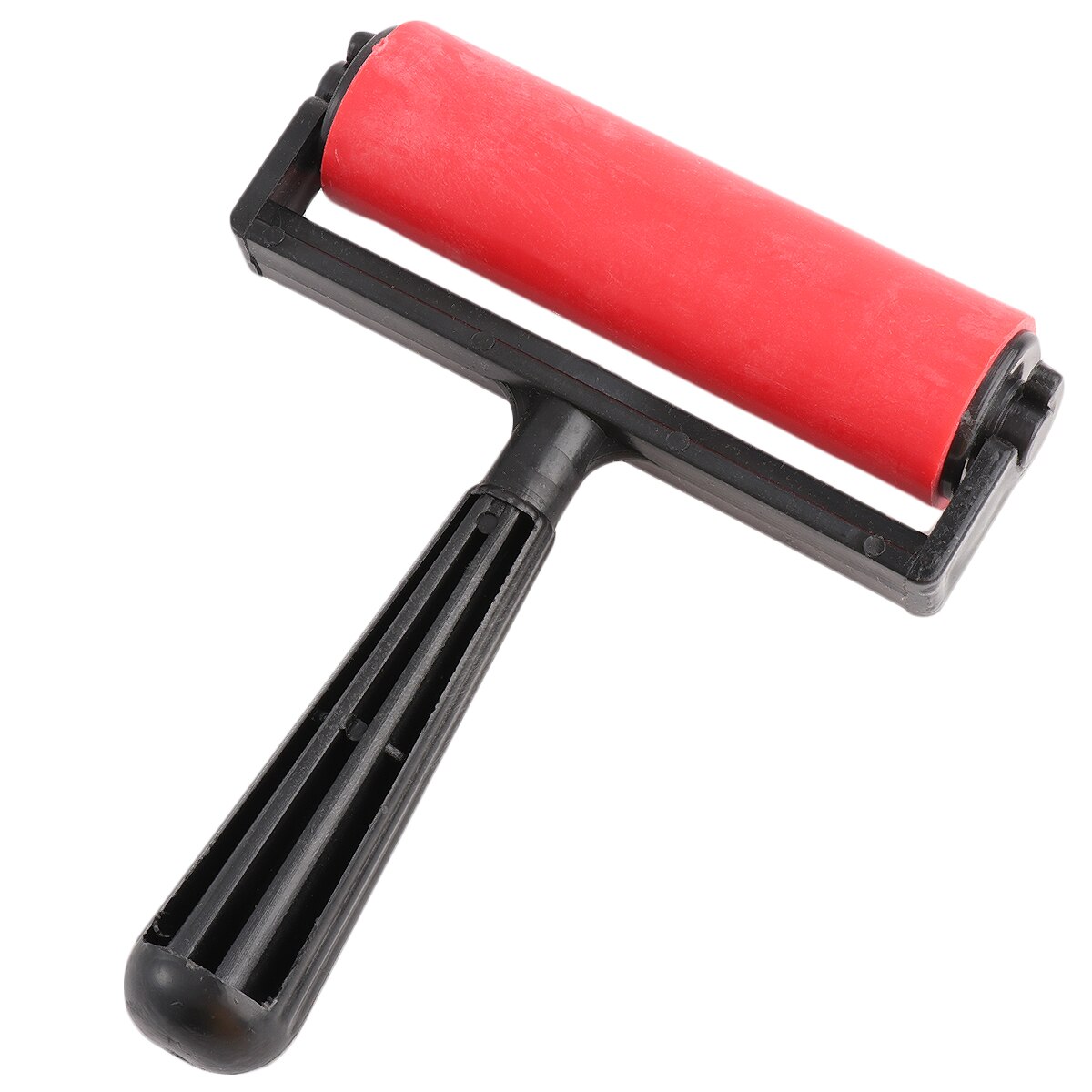 10cm Printmaking Rubber Roller Brayer (Red)