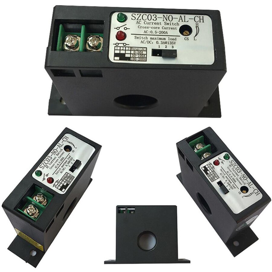 SZC03-NO-AL-CH Smart Home AC Current Induction Transformer Switch to Monitor Current for Motor y Electrical Heaters