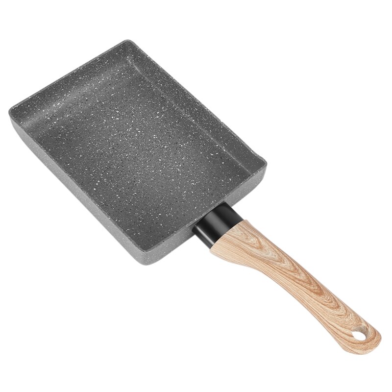 Tamagoyaki Pan, Japanse Omelet Pan, Omelet Pan Rechthoek Anti-aanbak Ei Pan Koekenpan Kookgerei Voor Thuis Keuken - Grijs(S