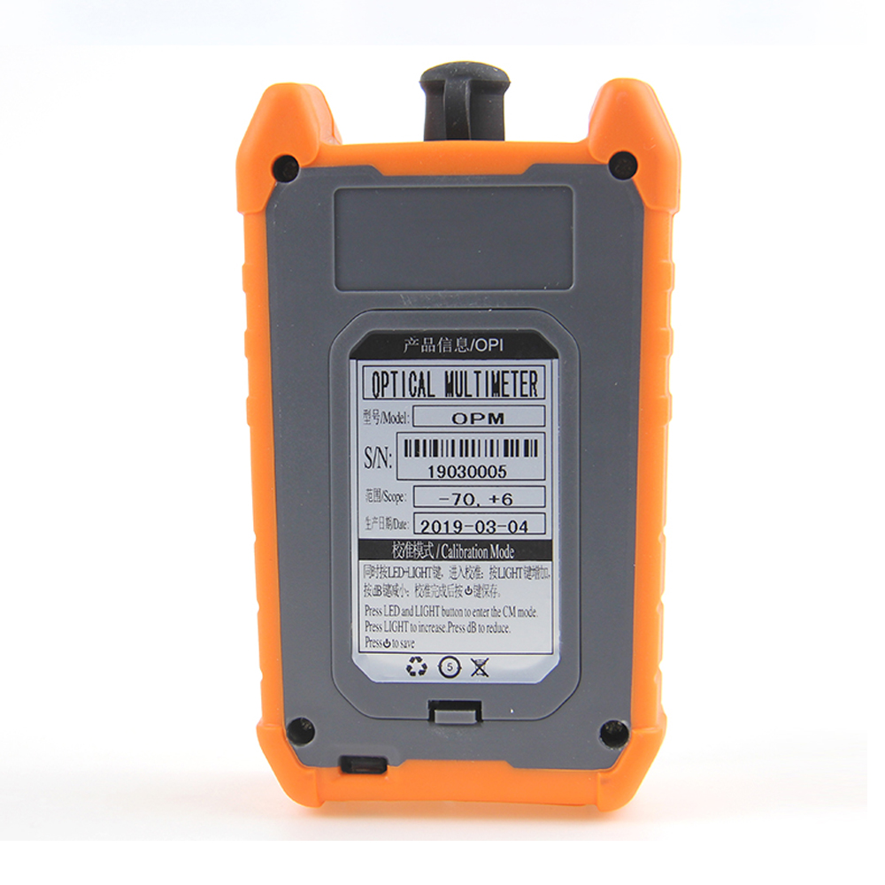 Portable Mini Fiber Optical Power Meter 8 Wavelengths with LED Light Network Cable Tester FTTH Fiber Optic Cable Tester