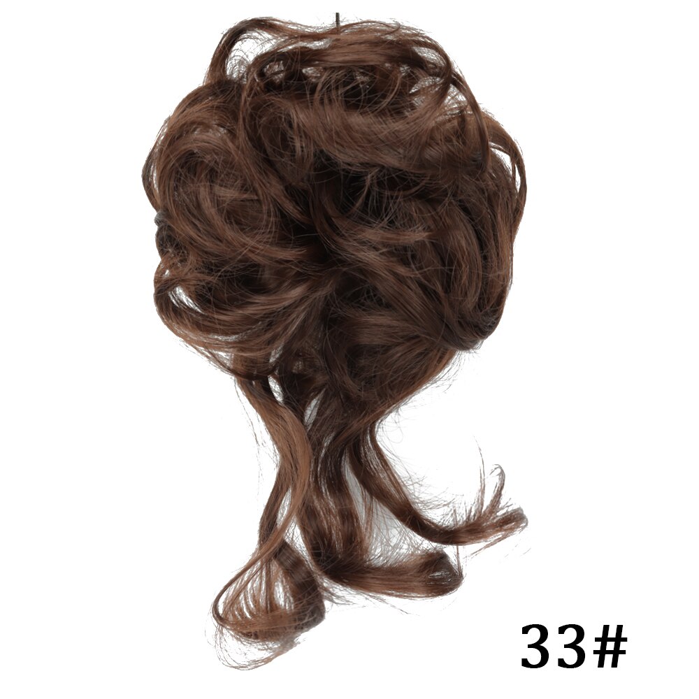Hairstar Bun Extensions Rommelig Krullend Elastische Haar Scrunchies Haarstukjes Synthetische Chignon Donut Opgestoken Haar Stukken Voor Vrouwen Meisjes: P4/24