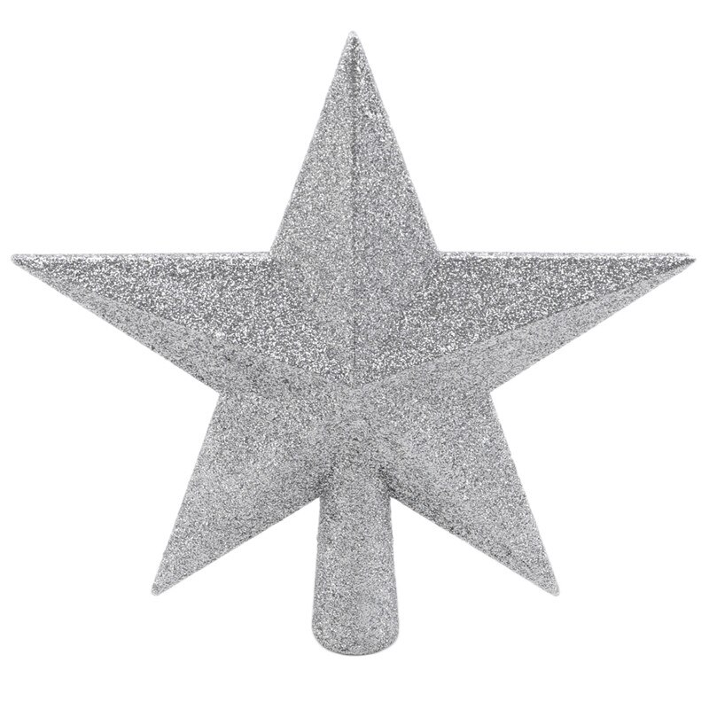 15/20cm étoiles d'or pour sapin de noël, 3d étoiles à cinq branches, décoration de table pour la maison, joyeux noël