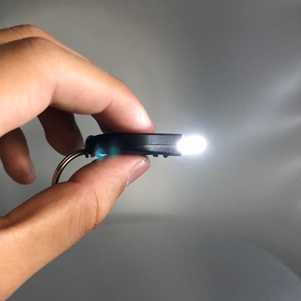 2pcs Mini Pocket Keychain Flashlight Micro LED Squeeze Light Outdoor Camping Ultra Bright Emergency Key Ring Light Torch Lamp