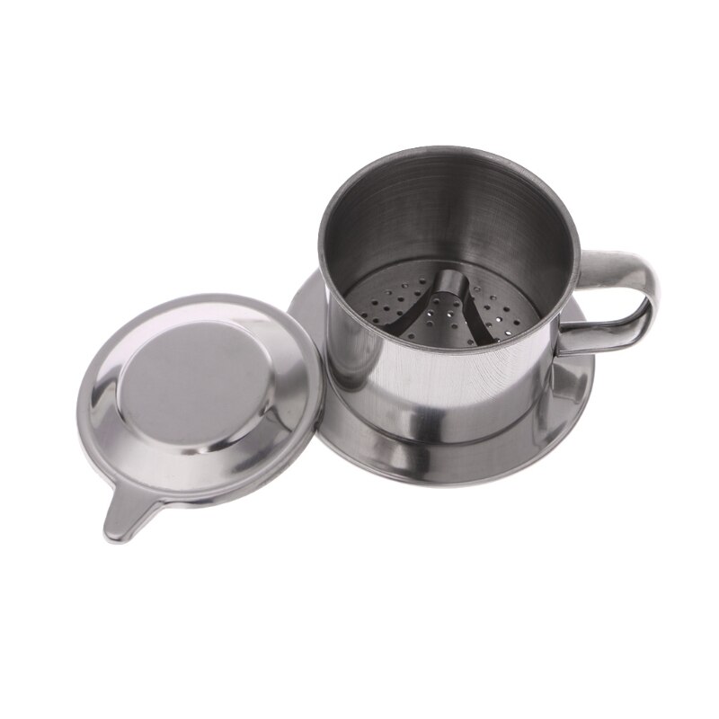 Rvs Hand Koffie Filter Cup Vietnamese Koffie Filter Voor Keuken Maker Pot Infuse Cup Serveren Heerlijke
