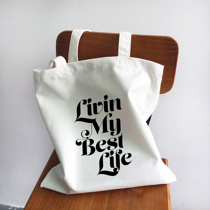Sac à main pour femmes, sac à bandoulière, sac de Shopping avec lettres imprimées, fourre-tout , Simple, grande capacité, décontracté: B1005-TBWH-M