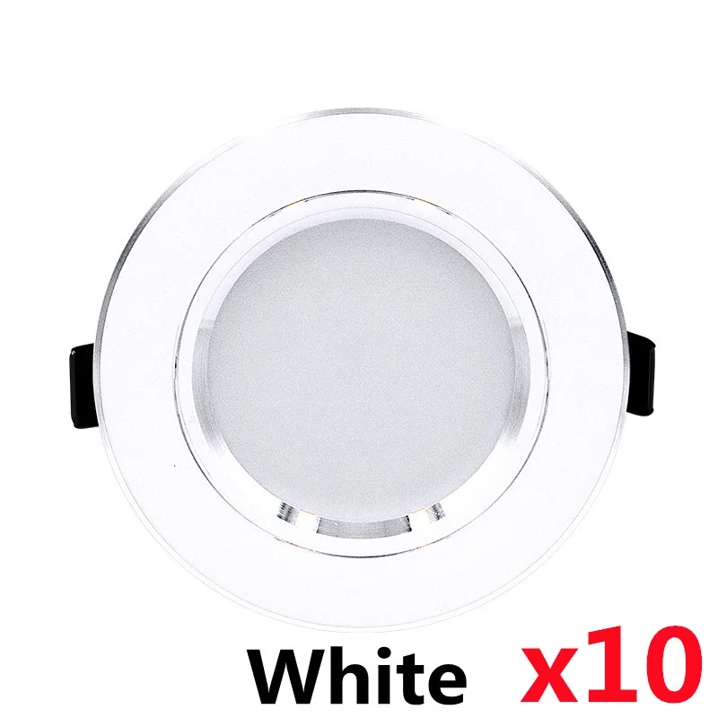 10 stks/partij LED Downlight 5 W 9 W 12 W 15 W 18 W Verzonken Ronde Led Plafondlamp AC 220 V-240 V Binnenverlichting Warm Wit Koud Wit: Rood / 5w / Beige
