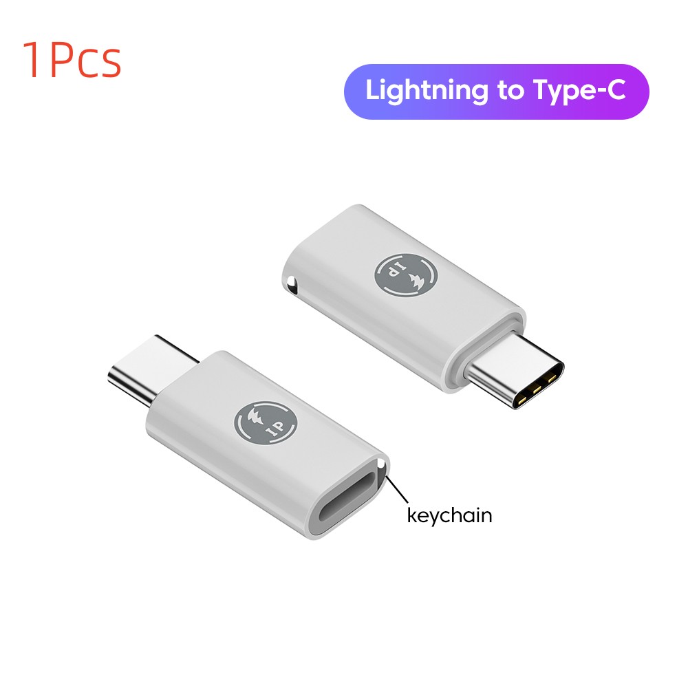 Olaf USB C To Lightning Adapter Fast Charging Type C Female to iOS Male Converter For iPhone 15 14 13 USB C Lightning adapter: WHITE
