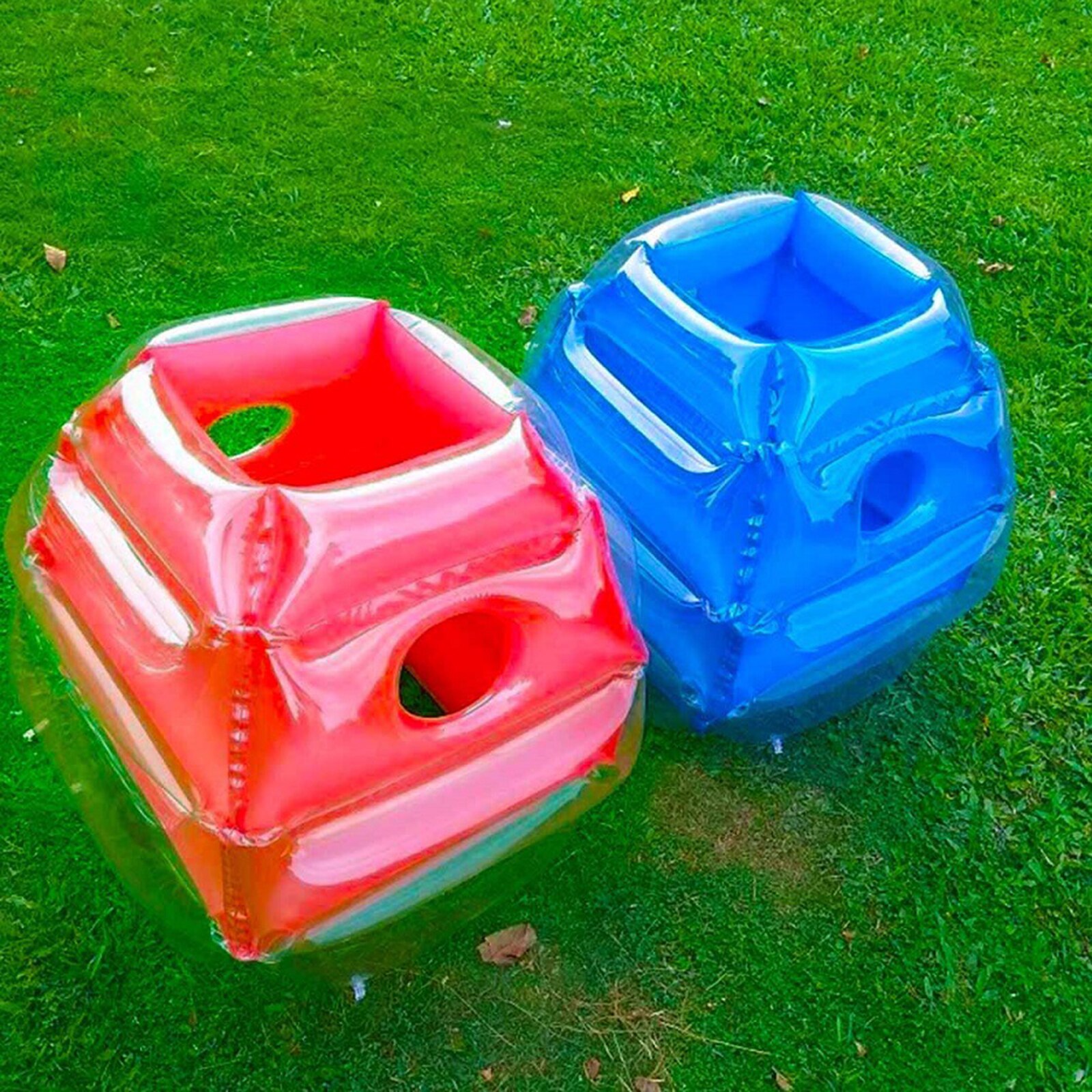 Inflatable Bumper Balls, 23.6inch Bumper Ball Bubble Soccer Knocker for Kids Outdoor Backyard Games Play