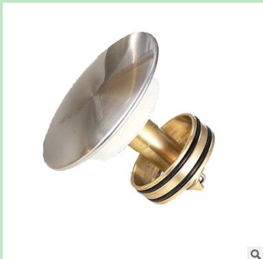 Wash Basin Bounce Drain Filter Universal Stainless Steel Push-Type Bounce Core Leaking Plug Accessories Kitchen Sink Seal Draine: 1PC-d