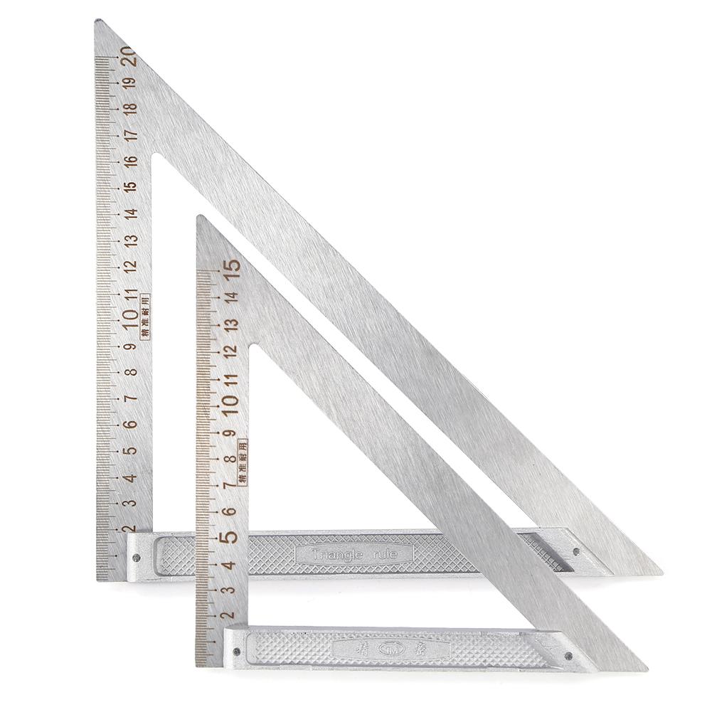90 Right Angle Stainless Steel Triangle Ruler Woodworking Drawing Tools Woodworking Triangle Square Protractor Measuring Tool