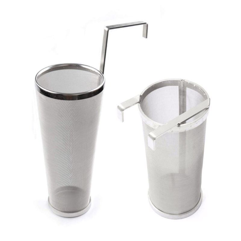 Filtro de cerveza de acero inoxidable de 300 micras con gancho para café casero