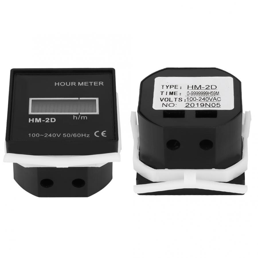 Time Counter Digital Electrical Counter LCD Display Time Meter Gauge Counter Time Gauge AC220 240V