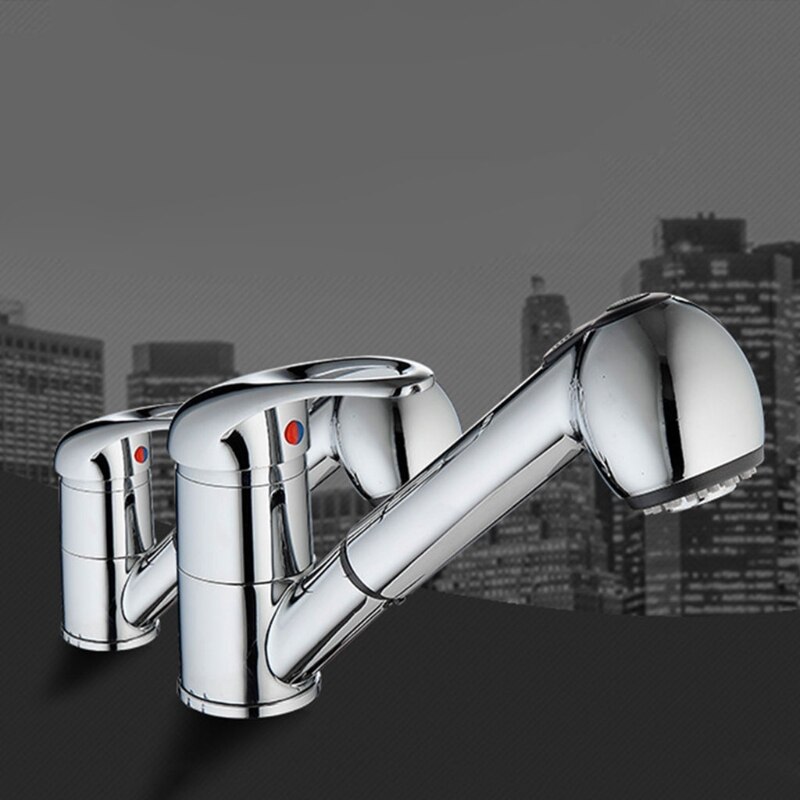 Pull out faucet Polished Bathroom Faucet Basin sink Mixer kitchen faucet chrom