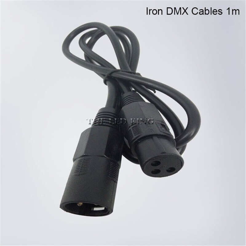 3-pin signal DMX cable DMX512 stage lighting signal cable led par light moving head light customization (1M-50M) dmx cable: 1m