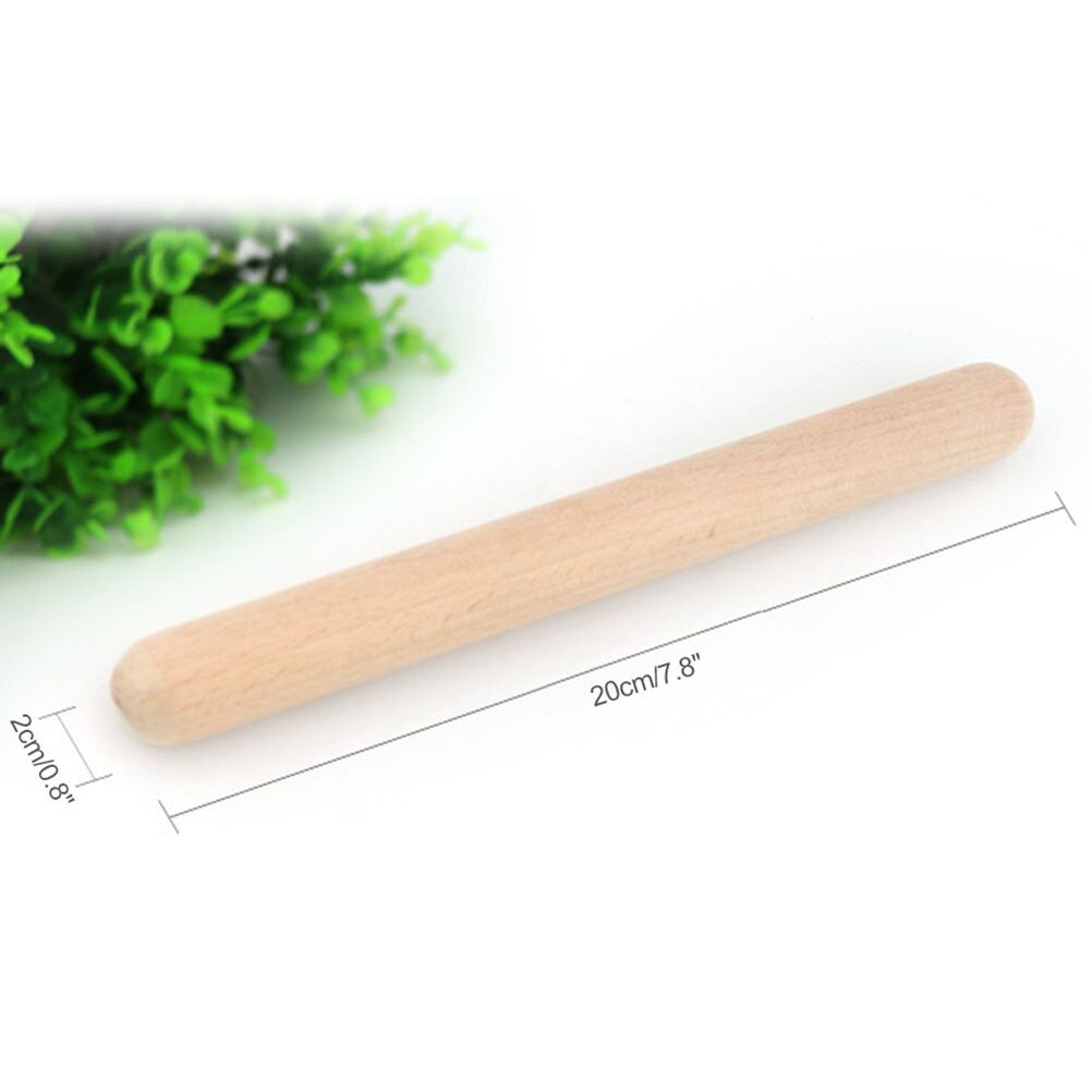 1 par wood claves musikalske percussion instrument naturlige rytme sticks
