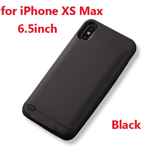 10000mAh Battery Charger Case For iphone 6 6s 7 8 Plus Power Bank Charging Case For iphone X XS Max XR 6 s power bank Case: XS Max Black