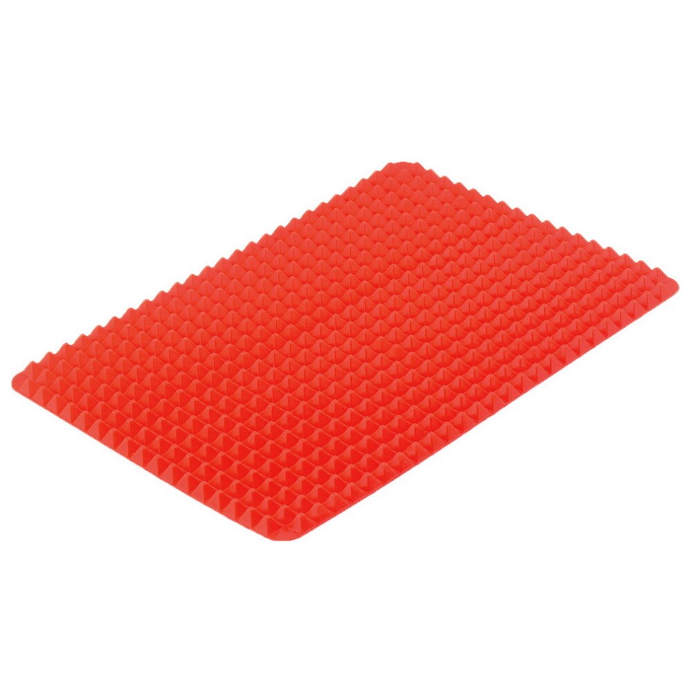 Tapetes de silicona antiadherentes para hornear, moldes, estera de cocina, bandeja para horno, utensilios de cocina, color rojo, para uso doméstico