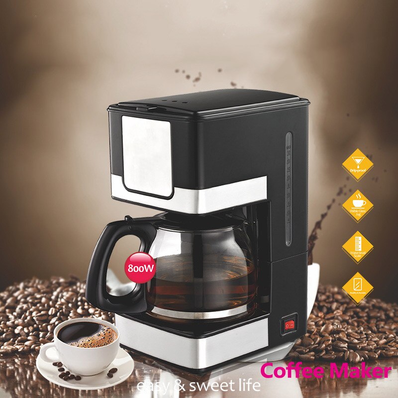 American Drip Coffee Machine Espresso Black Coffee Making Machine For Home Use