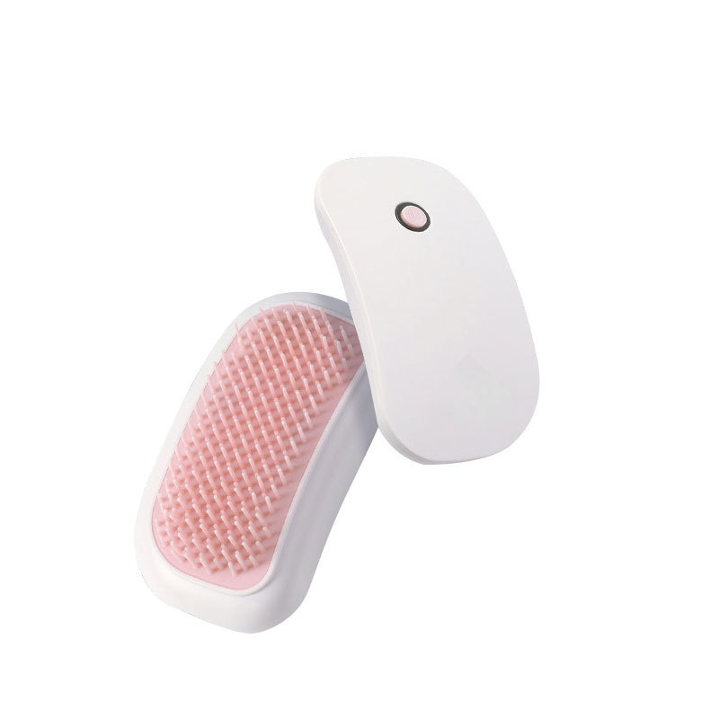 Elektrische Head Massager Scalp Trillingen Borstel Haar Massager Kam Angst Fysiotherapie Hoofdhuid Massager Masajeador: WHITE