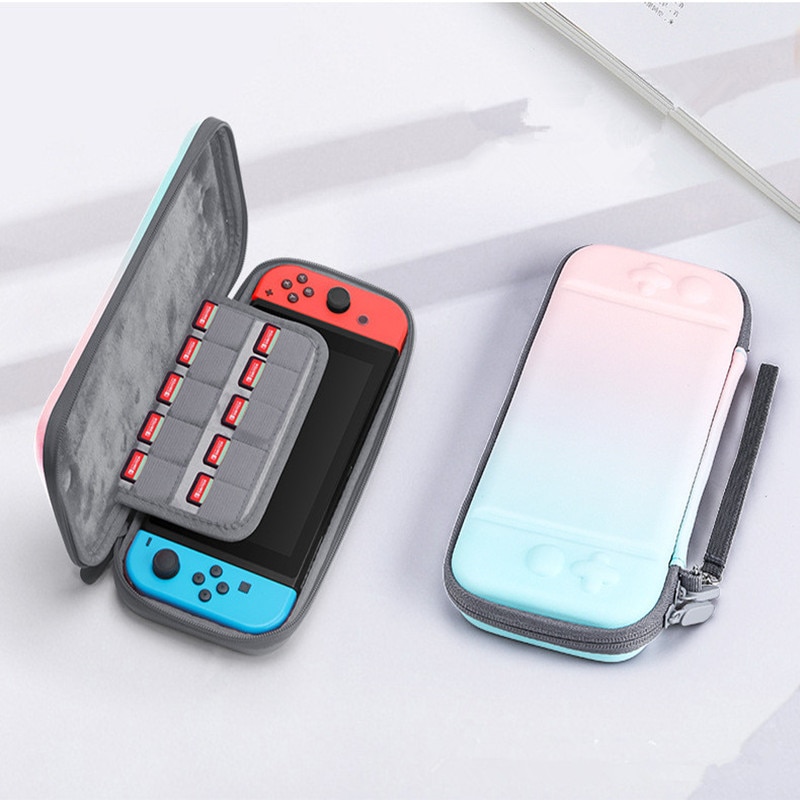 Gradient Colorful Bag Carrying Case Portable Pouch For Nintendo Switch NS Detachable Ultra Slim Hard Shell PC Protective Cover