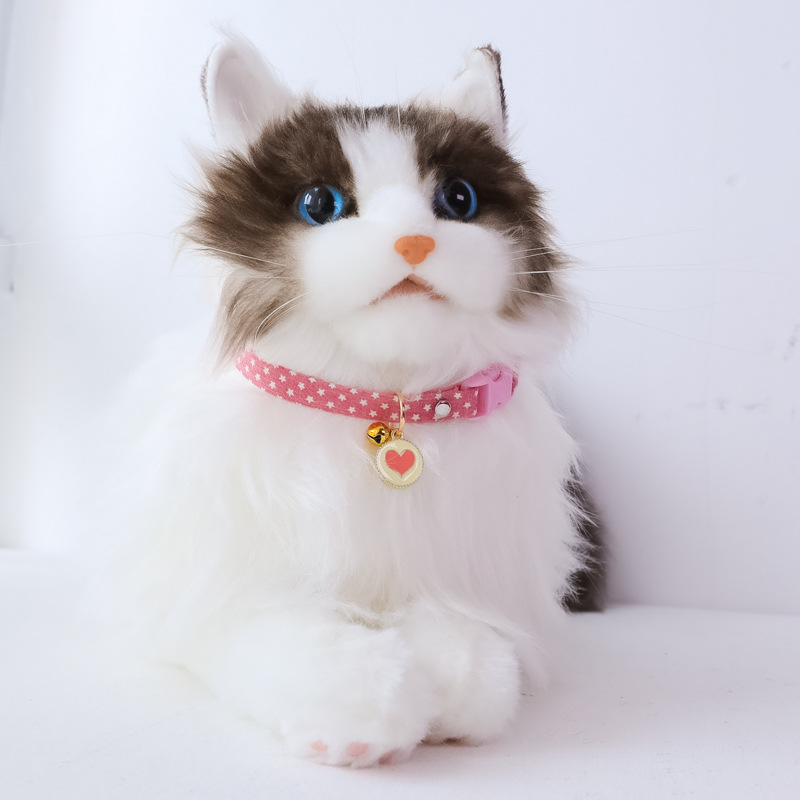 Nova Coleira Ajustável Gatinho com Bell Cut Pet Cat Coleiras Breakaway Gatos Colar Puppy Collar Cat Supplies Acessórios Cat