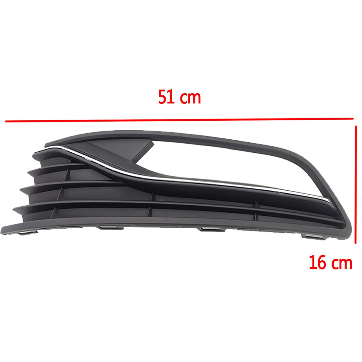 Black Front Bumper Fog Light Hole Cover For 2012-2014 Nissan Versa – LH Lower Direct Fit