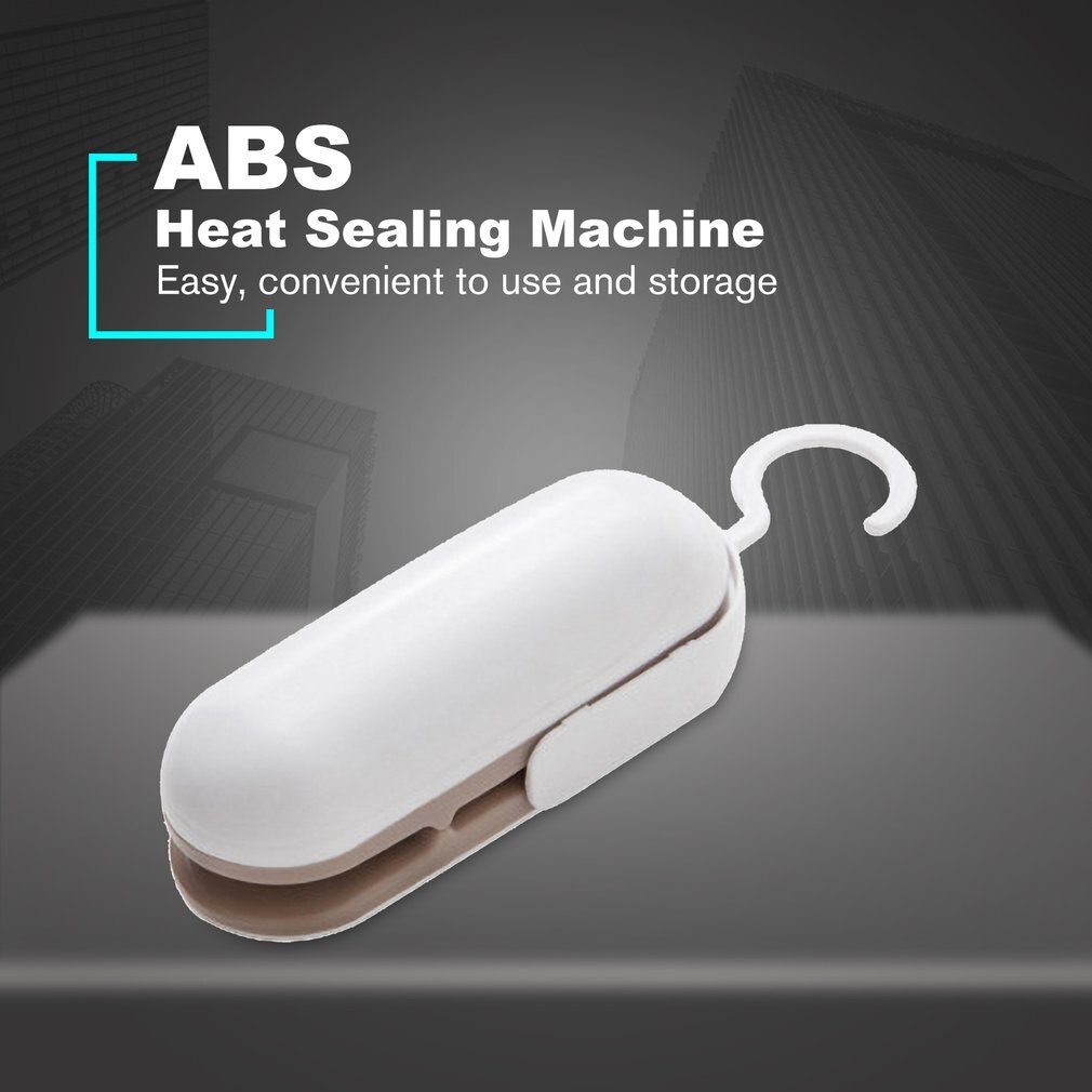 Bærbar mini taske varmeforseglingsmaskine kapsel indkapsling snack mad plast lille husholdning håndtryk varmeforsegling