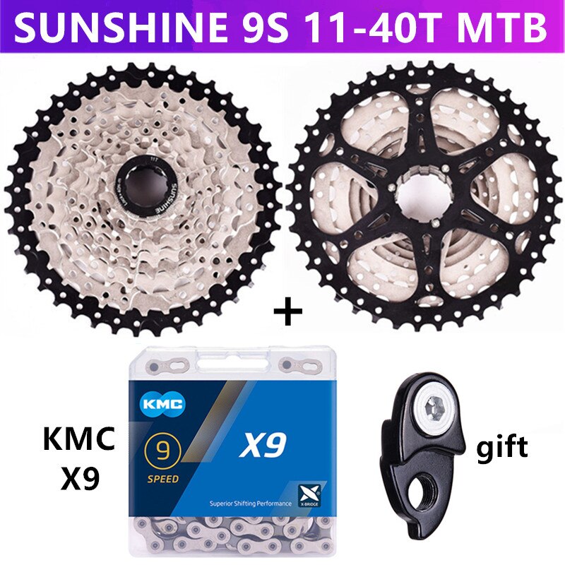 SONNENSCHEIN MTB/rennrad 9/27 geschwindigkeit Variable geschwindigkeit kassette schwungrad 11-23T/25T/28T/32T/36T/40T/42T/46T/50T kassette schwungrad: MTB 40T und X9