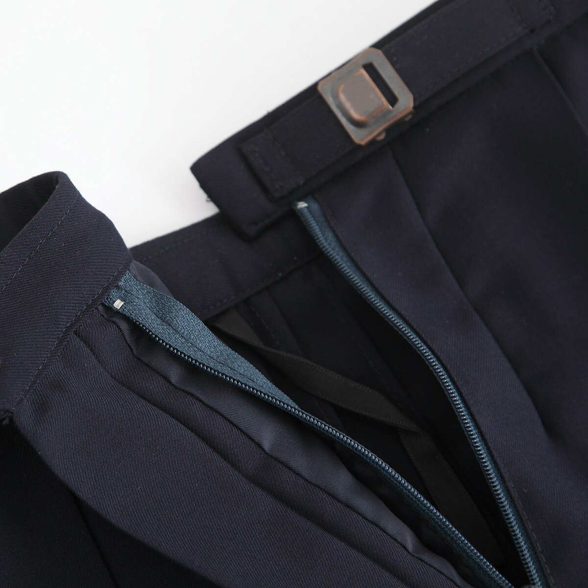 Uniforme japonés JK de estilo escolar, Falda plisada de otoño, azul marino, línea de posicionamiento