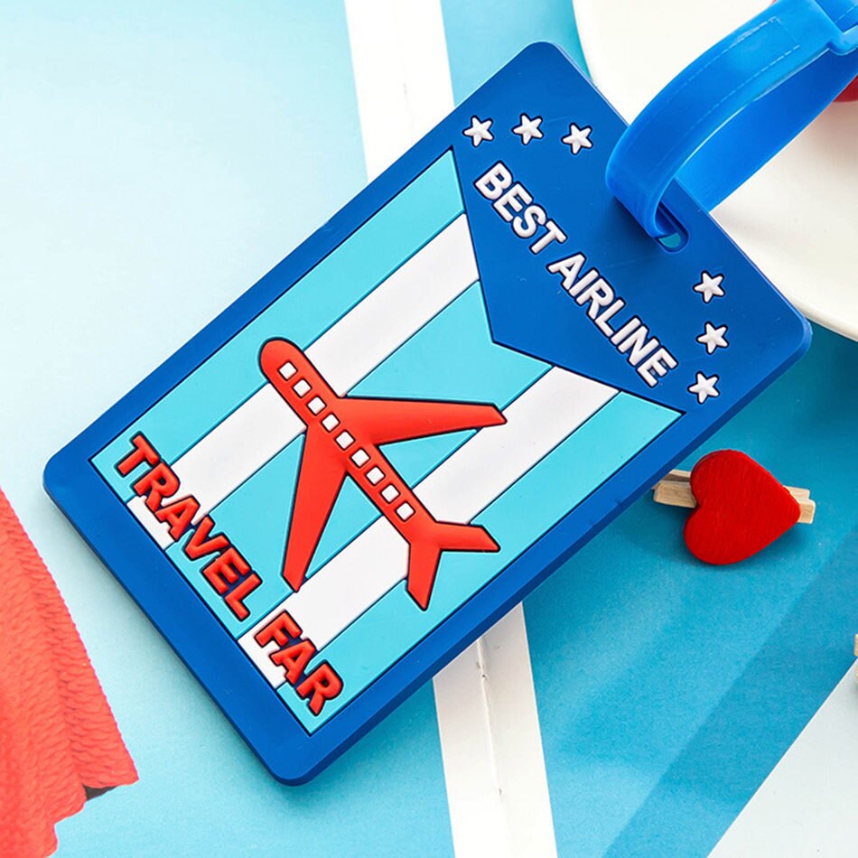 Moderno porta maletas con etiqueta táctil Dout, etiqueta de equipaje portátil, Gel de sílice para dirección de identificación, accesorios de viaje para equipaje: 8