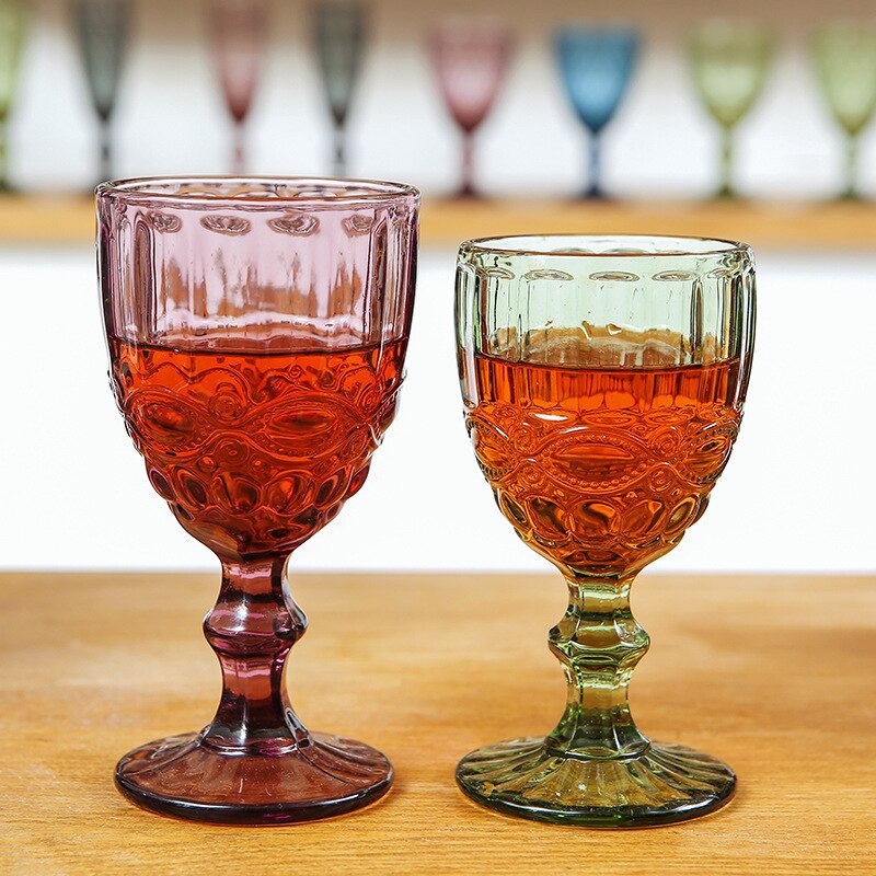 Verre à vin rouge verre gobelet couleur épaisse sans plomb Champagne verre européen rétro verre à vin