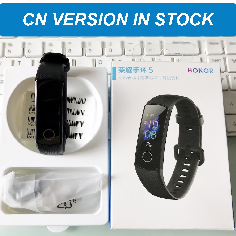 Huawei Honor band 5 smartband AMOLED Huawei smartwatch sang oxygène coeur rage ftness sommeil tracker natation sport trakcer gps