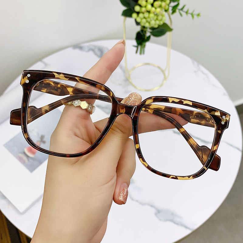 YOOSKE – lunettes de vue Anti-lumière bleue, monture pour ordinateur, léopard, surdimensionnées,: leopard