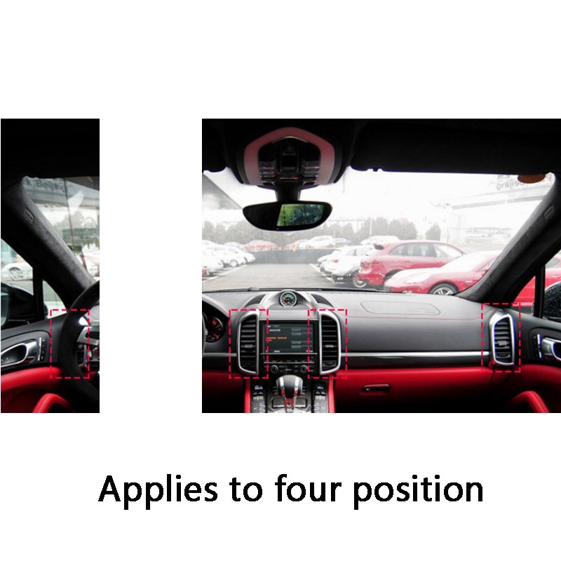 Air conditioning vent toggle piece outlet card pad clip repair bag wind direction adjustment plectrum knob For Porsche Cayenne
