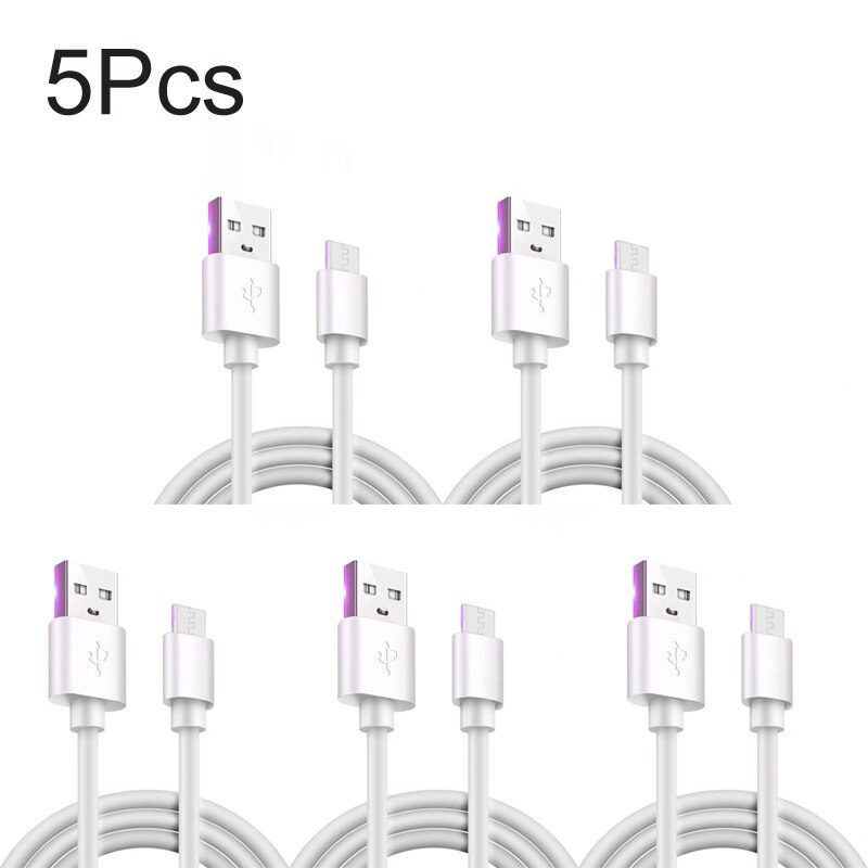 5 Stks/partij Usb Type-C Kabel Opladen Data Draad Voor Xiaomi Redmi Note 11 10 S 9S 8T 8 Pro Oppo A94 A74 A54 5G A73 A93 Telefoon Kabels: 5Pcs White Cable / 0.25m