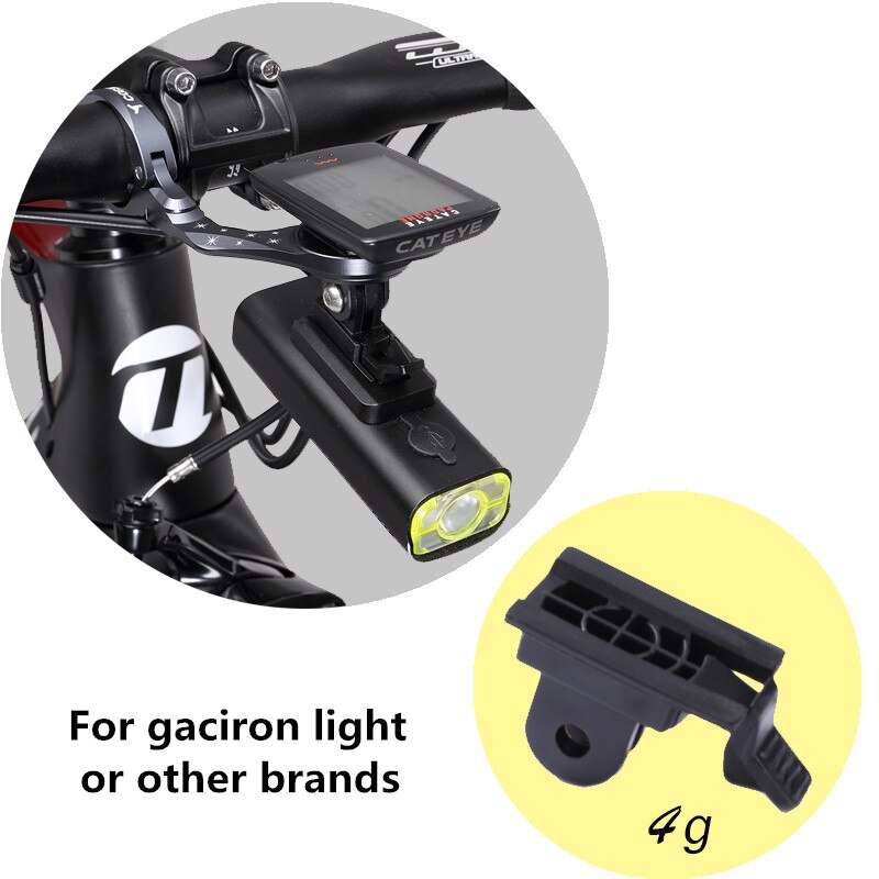 Fiets Licht Houder Zaklamp Lamp Beugel gelden Garmin Bryton Cateye Computer mount met Camera Adapter Fietsonderdelen