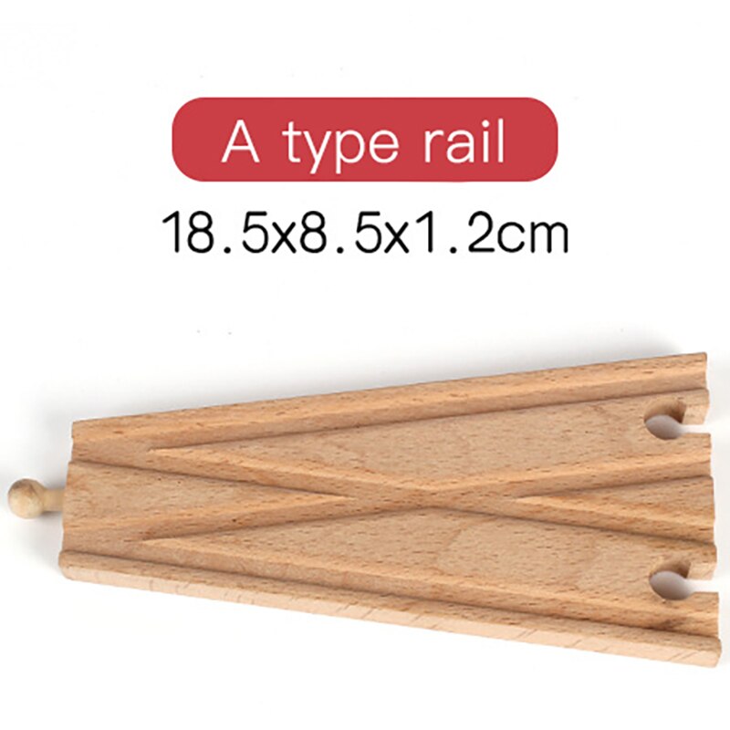 DIY Wooden Railway Track Toy Universal Accessories Competible for Thoman Track Educational Rail Train Toys for Children: 10