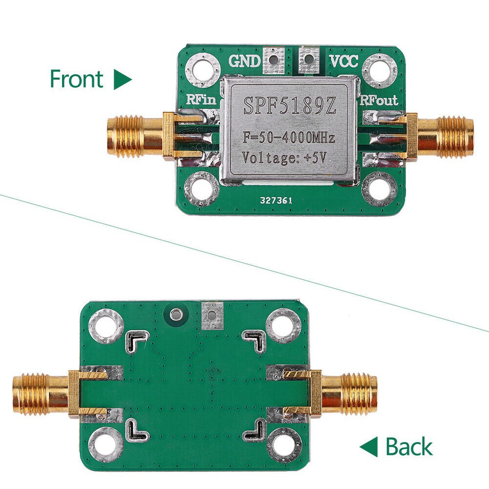 SPF5189 Signal Receiver 50-4000MHz Amplifier Module Low Noise Wideband LNA Transmitter Practical RF Wide Use Broadband