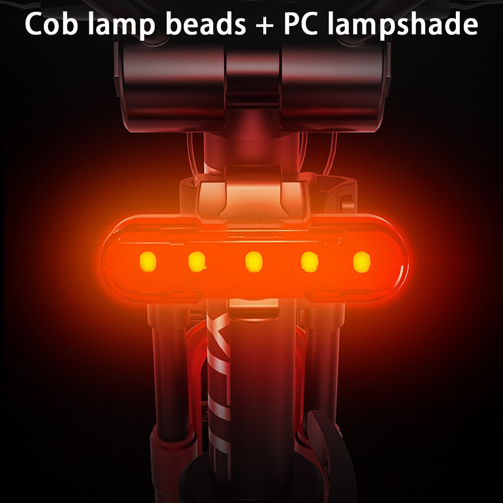 Bicycle Light USB Charging LED Light Night Bike Mountain Bike Rear Light Taillight Of Mountain Road Bicycle Warning Lamp